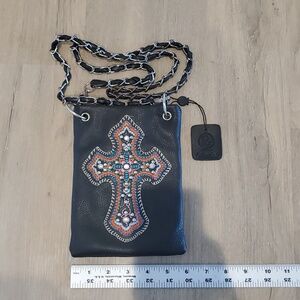 PG Leather Crossbody Purse